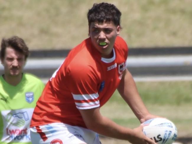 Jarrah Treweek of the Illawarra South Coast Dragons Laurie Daley Cup side. Picture: Contributed