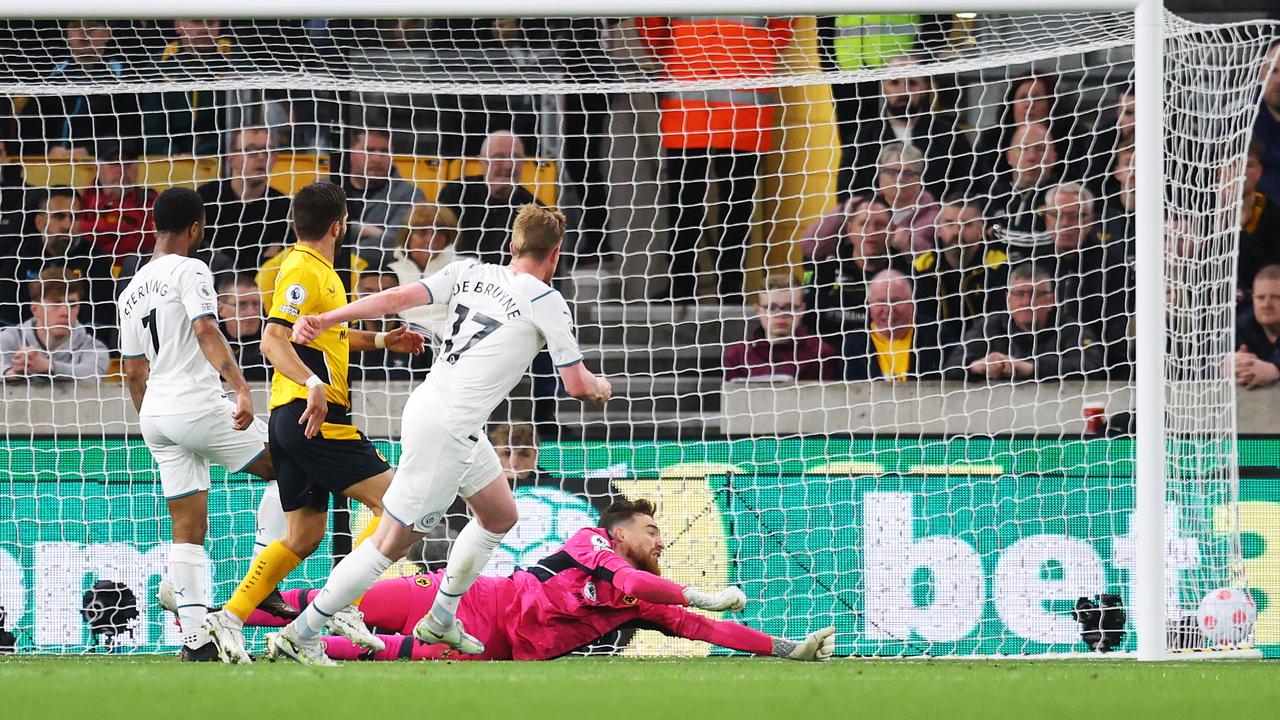 Kevin De Bruyne was in fine form. (Photo by Catherine Ivill/Getty Images)