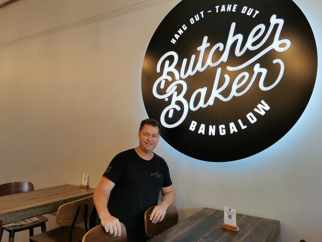 Butcher Baker Co-Owner Paul Coughran runs the local cafe with wife Amanda, which has been crowned the best cafe in Byron Shire. (CREDIT: Adam Daunt)