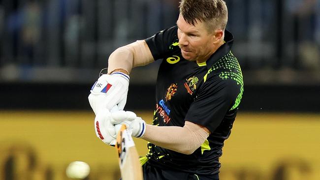 David Warner was in awesome touch against England. Picture: James Worsfold/Getty Images