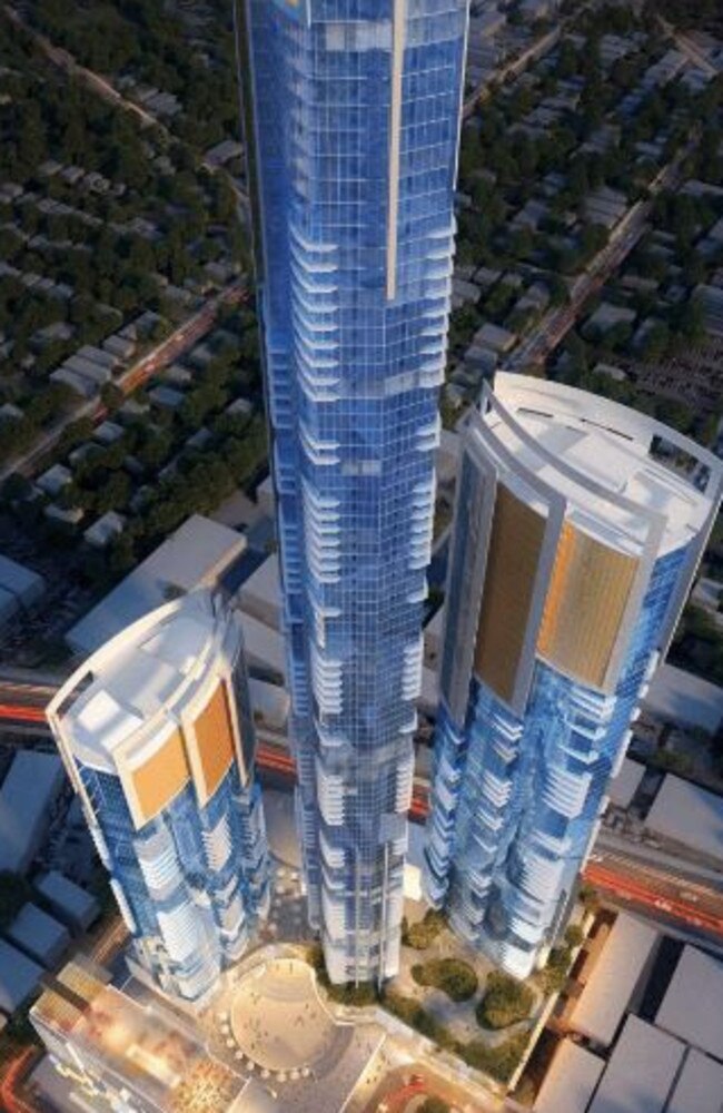 The complete development, featuring a 108-storey tower.