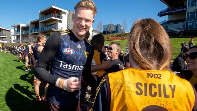 James Sicily escaped with a fine for a striking charge this week. Picture: Jay Town