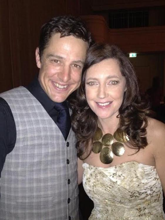 Actor Samuel Johnson with friend Karen Ristevski, who has been missing for two weeks.