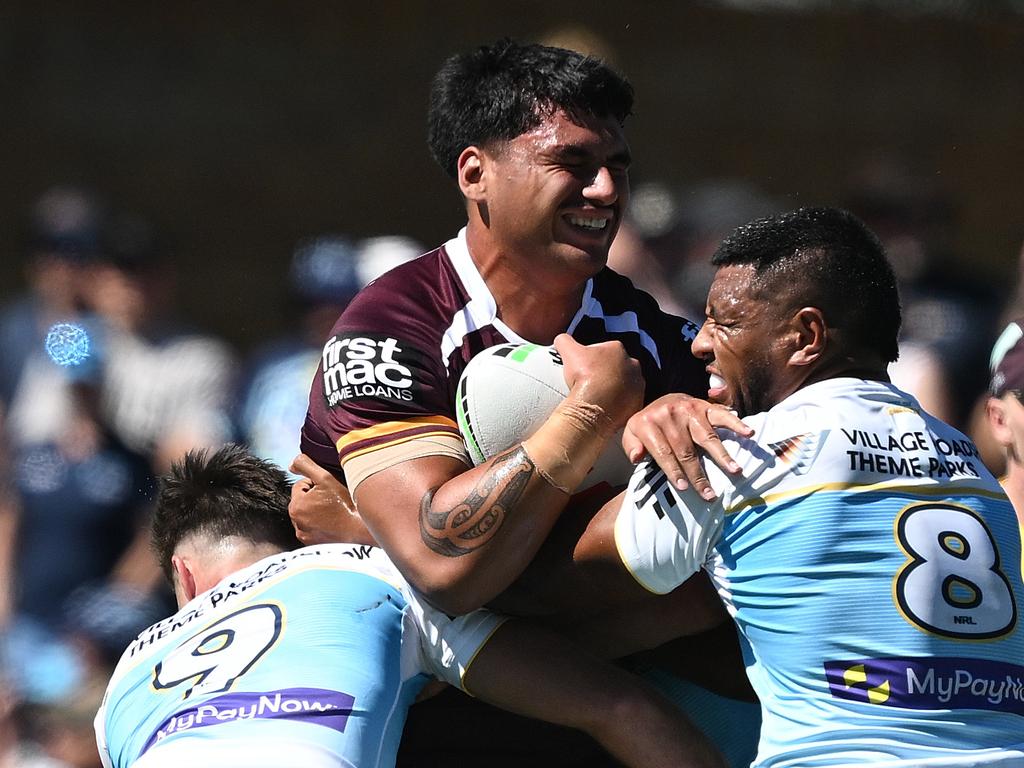 Ben Te Kura had a strong showing against the Titans. Picture: Bradley Kanaris/Getty Images