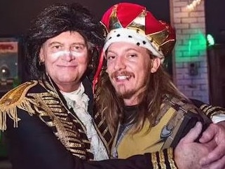 John Farnham with his son James at a fancy dress party. Picture: Instagram