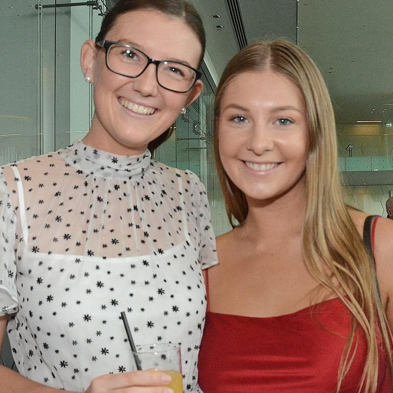 Tess Dougherty and Holly Balch at St Hilda's Foundation business lunch at RACV Royal Pines, Benowa. Picture: Regina King 