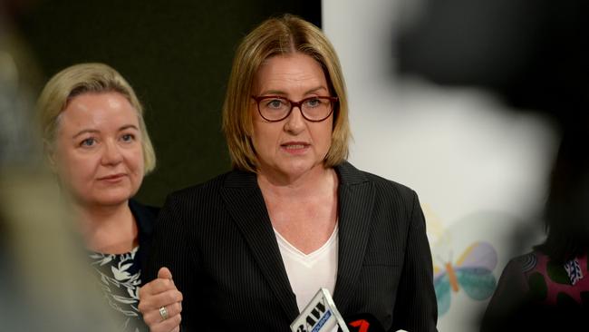 MELBOURNE, AUSTRALIA - NewsWire Photos FEBRUARY 10, 2025: Victorian Premier Jacinta Allan and Member for Broadmeadows Kathleen Matthews-Ward at the opening of Wimbi Early Learning Centre at Fawkner. Picture: NewsWire / Andrew Henshaw