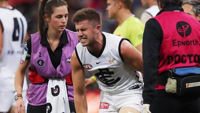 Carlton hopes Marc Murphy could be back for Round 13 after recovering from a rib injury. Picture: Phil Hillyard.