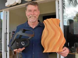 NEW TECH: Doug Webb offers a unique virtual reality experience from his new Noosa-based business 3D Pod. Picture: Caitlin Zerafa