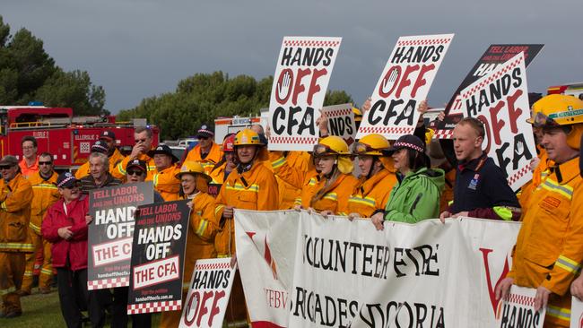 The Andrews Government stance on the CFA has sparked statewide anger in regions such as Warrnambool. Picture: Paul Moloney