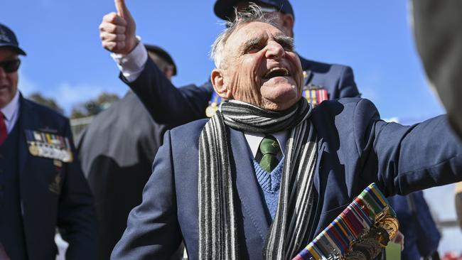 Keith Payne, VC at the commemorative service on August 18, 2023, to mark the 50th anniversary of the end of Australia's involvement in the Vietnam War on ANZAC Parade in Canberra. Picture: NCA NewsWire / Martin Ollman