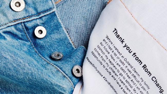 The denim brand having a positive impact on both people and planet. Picture: James Giles