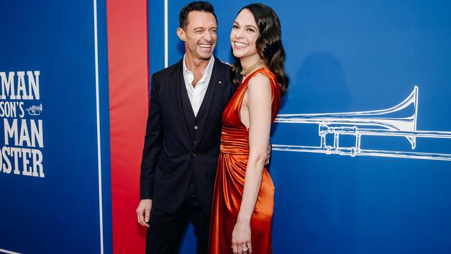 Hugh Jackman and Sutton Foster at The Music Man opening on Broadway in February 2022. Picture: Nina Westervelt/Variety/Penske Media via Getty Images