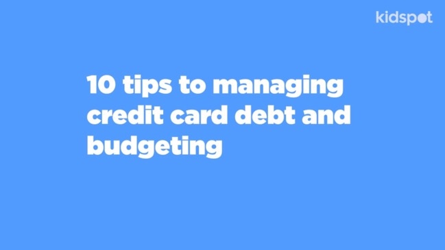 10 tips to managing credit card debt and budgeting