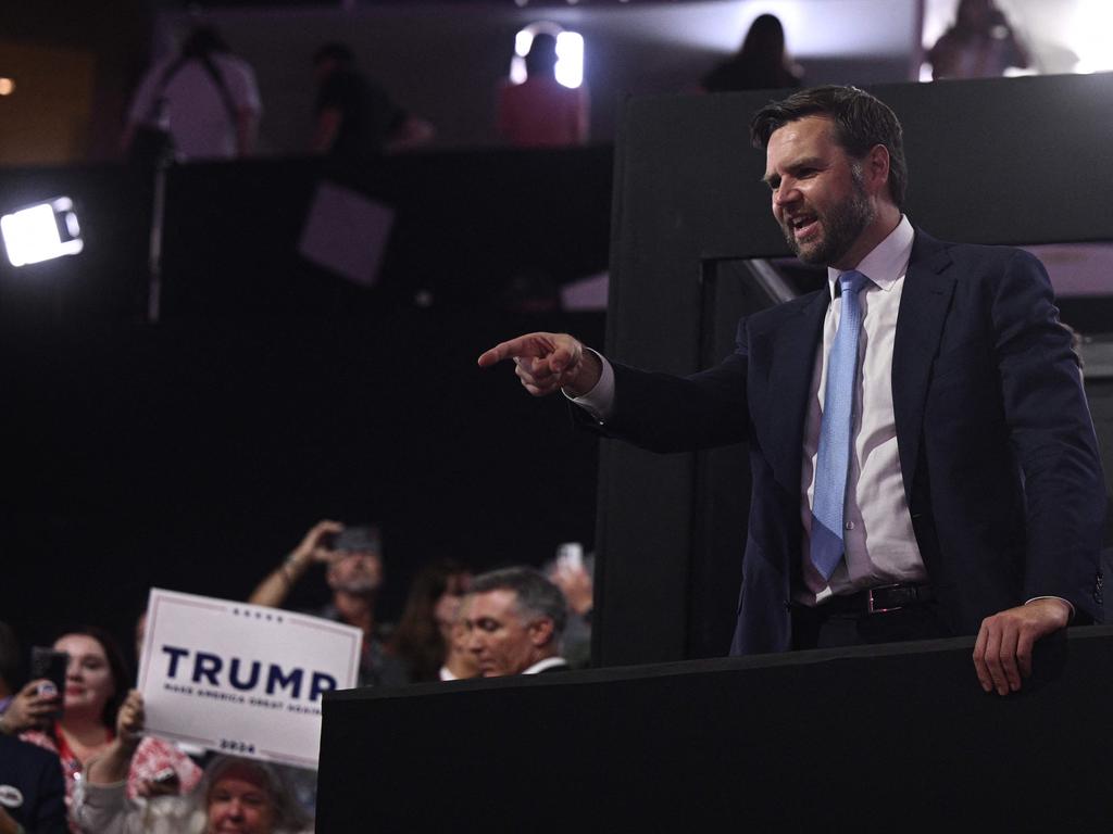 US Senator from Ohio and 2024 Republican vice-president candidate JD Vance has a “texting relationship” with Kevin Rudd. Photo: AFP.