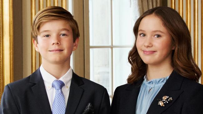 A photo release by the Danish Royal Family of Danish royal twins Prince Vincent and Princess Josephine, as they turn 13.Picture: Kongehuset/Dennis Stenild