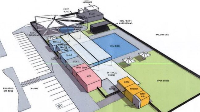 25M POOL: One of three WDRC Tara Pool Project designs Pic: WDRC