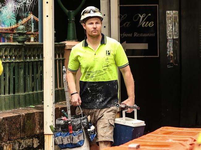 Tradies were blindsided by the sudden directive to stop work on major projects. Picture: Zak Simmonds