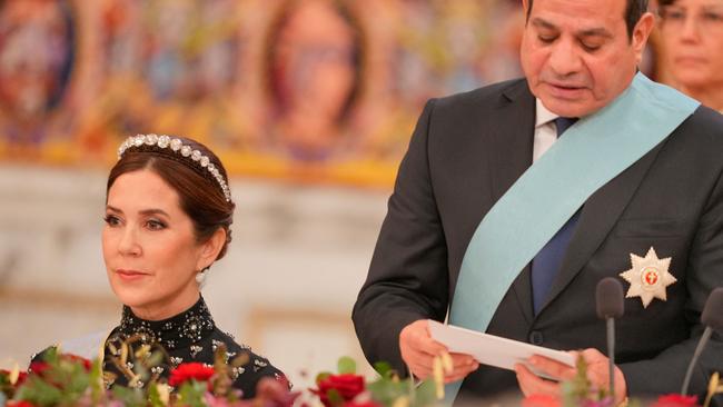 Queen Mary’s new tiara was made from a diamond belt dating back to 1840 reflects her simple, elegant personal style. Picture: AFP