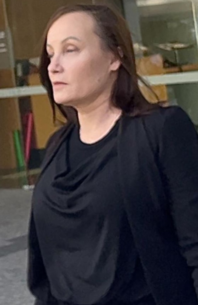 Griffin woman Shelley Louise Brumby, 48, outside court.