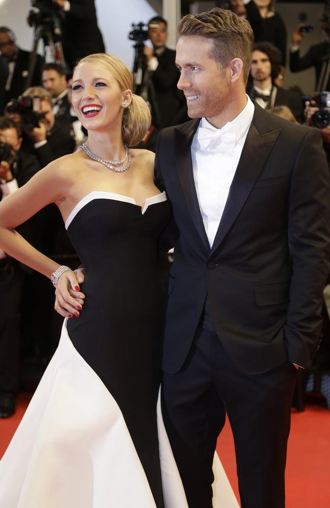 Ryan Reynolds and Blake Lively arrive for the screening of Captives at Cannes.