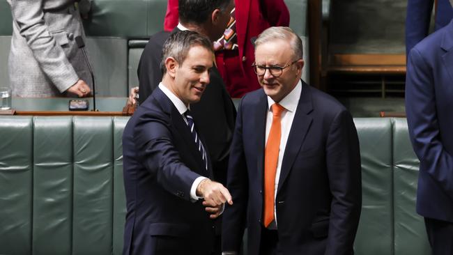 CANBERRA, AUSTRALIA. NCA NewsWire Photos. MAY 9TH, 2023.  Federal treasurer Jim Chalmers annouces the 2023 Federal Budget in the House of Representatives in Parliament House, Canberra. Picture: NCA NewsWire/ Dylan Robinson