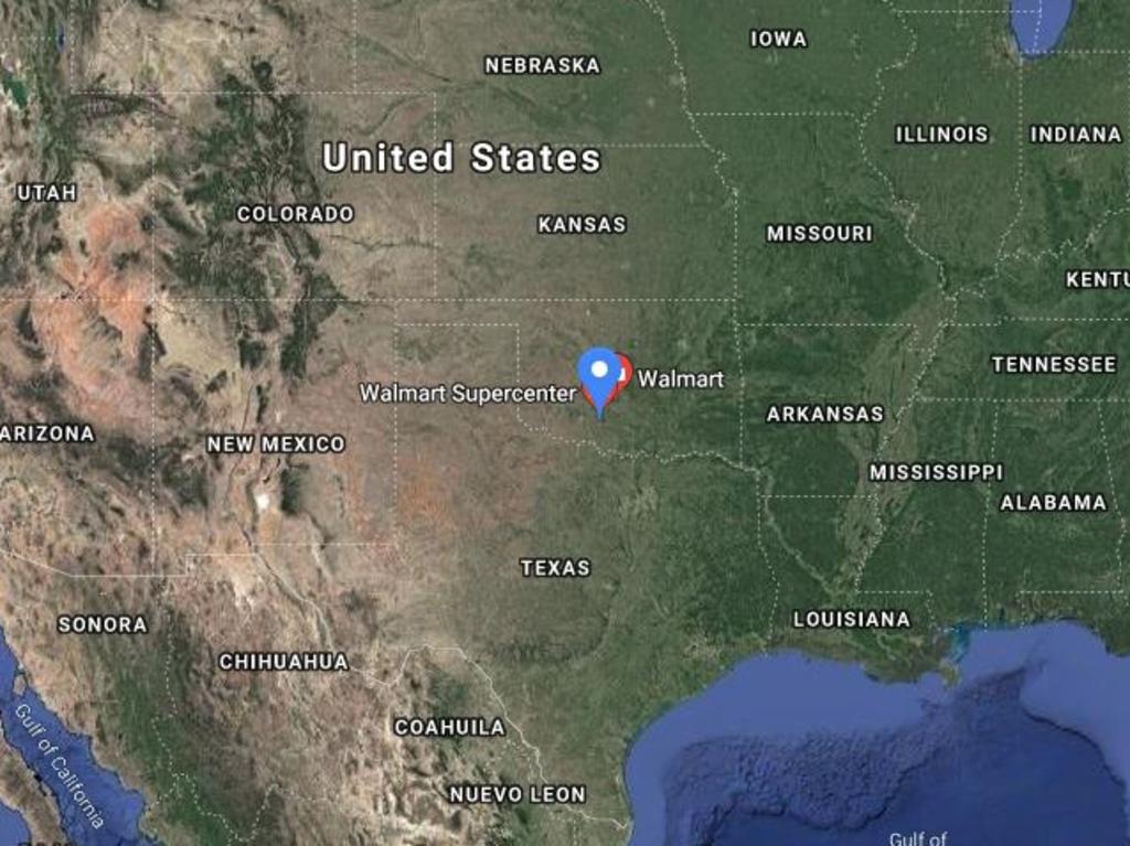 The shooting happened at a Walmart in Duncan, Oklahoma. Picture: Google Maps
