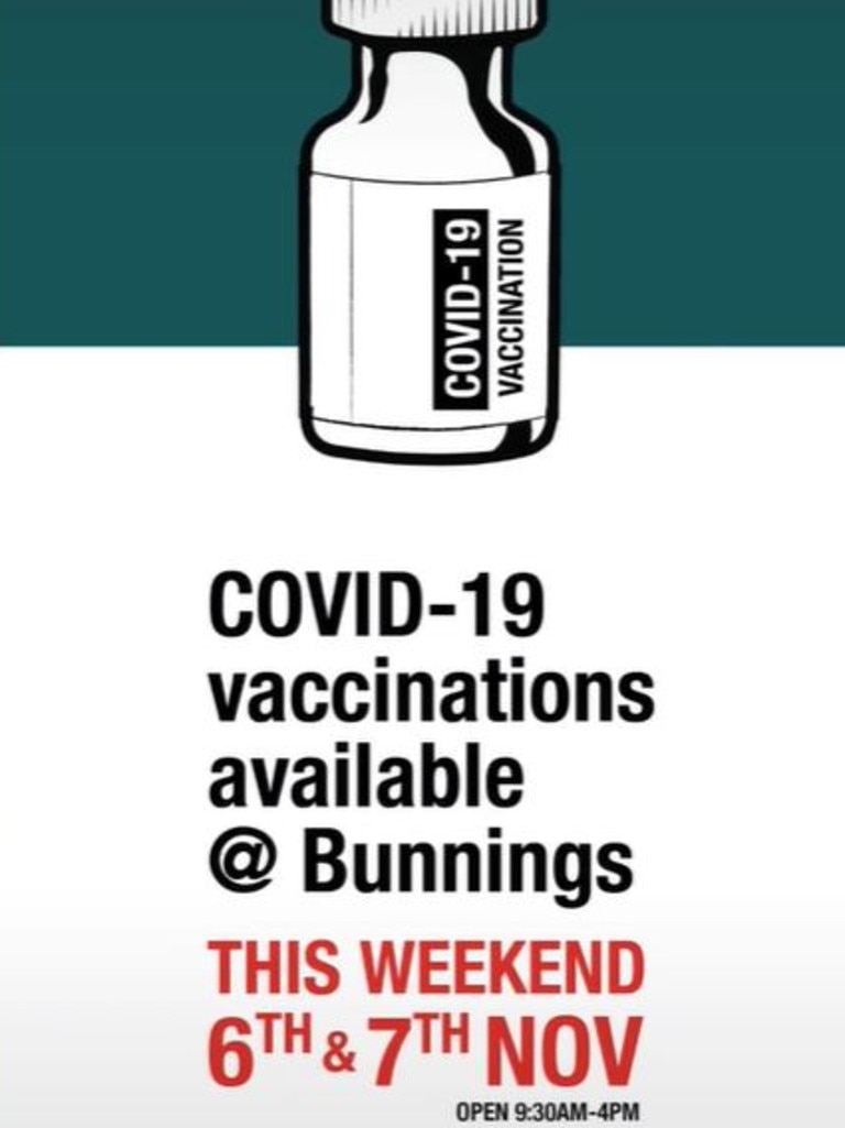 He promoted Covid-19 vaccinations that will be administered at eight Bunnings stores over the weekend. Picture: Supplied/TikTok