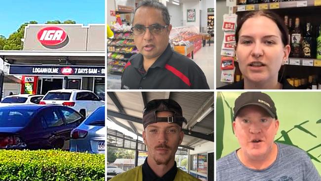 Loganholme, where the electorate is made up of swinging voters. Clockwise from top left: Darrell Dhnaram, IGA owner: "I have been lucky my business has not been affected by Covid so ScoMo seems to be doing something right." Madison Tebbutt, 25, Waterford retail manager: "I don't follow politics but I will probably vote for the Greens as they are the only ones who match what I want for the environment. I have no idea who the local MP is and I don't know who is against ScoMo." Justin Jones, 49, Waterford, "I will be voting for the Greens because ScoMo is very fake and anyone who needs empathy training should not be a leader." Zac Goold-Davies, 18, rigger, Loganholme: "I definitely won't be voting for ScoMo or the Liberals after the mistakes with the Ukraine and calling Putin a thug. I don't know who, but I'll vote for anyone who is not ScoMo."