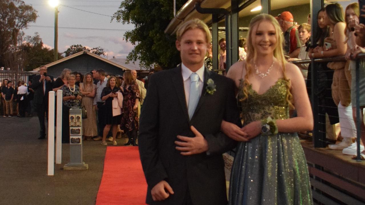 Thomas Chesterson and Kirsty Markham at Dalby State High School's Formal 2022