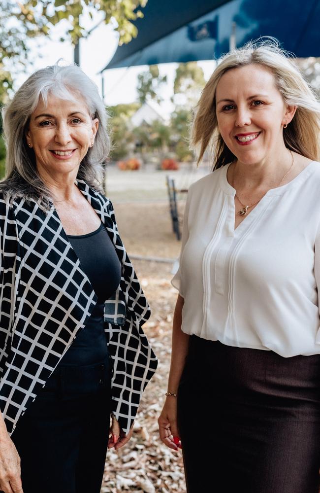 Michelle Govers (left) is running for Division 5 and has been publicly backed by outgoing councillor Jade Wellings (right).