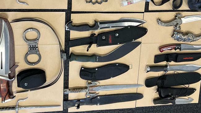 Orana Mid-Western Police District seize multiple weapons following Operation Boa arrest. Photo: Supplied.