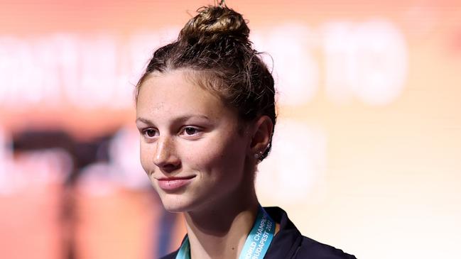 Canadian 15 year old is Ariarne Titmus’ other challenger and she has no fear of her highly decorated opponents. Picture: Getty Images