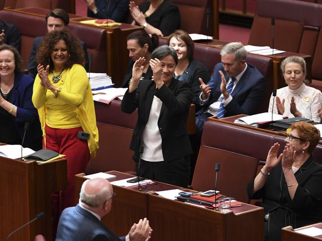 The bill managed to sail through the senate, but could still face hurdles in the lower house. Picture: Lukas Coch/AAP