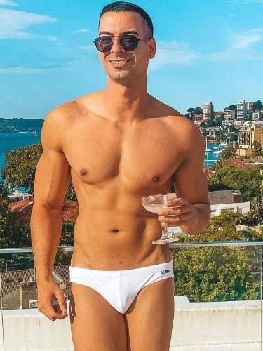 The online male escort profile with images of NSW police officer Beau Lamarre-Condon. Picture: Supplied