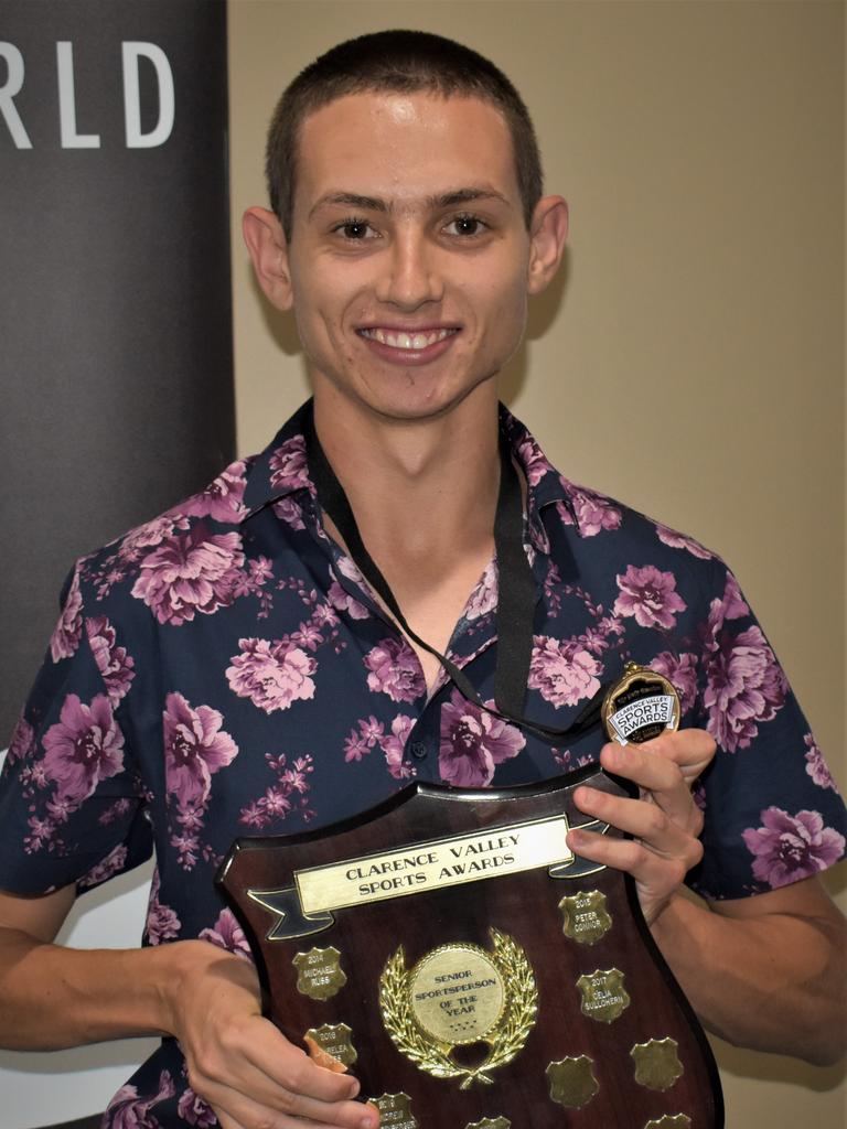 AWD T37 classification athlete Mitch Christiansen won Grafton Shoppingworld Senior Sportsperson of the Year in his fourth time as a finalist at the 2020 Clarence Valley Sports Awards at Grafton District Services Club on Saturday, 14th November, 2020. Photo Bill North / The Daily Examiner