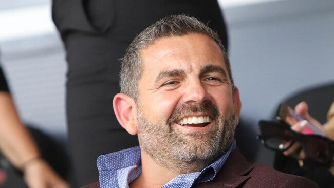 Bill Papas – who is facing a contempt of court motion – last month attending a soccer match at Xanthi Arena in Greece.