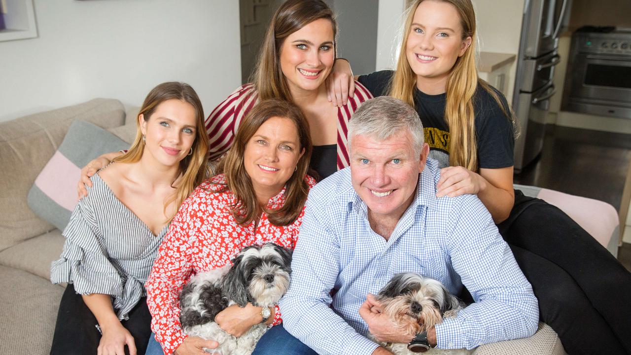 Danny with wife Anita and daughters Danielle, Chelsea and Keeley. Picture: Mark Stewart