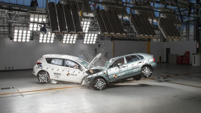 ANCAP crash shows drivers of older cars are less likely to survive crashes.