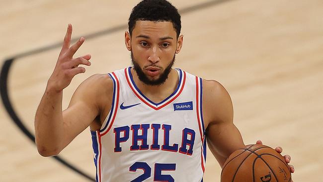 Ben Simmons wants to escape. (Photo by Kevin C. Cox/Getty Images)