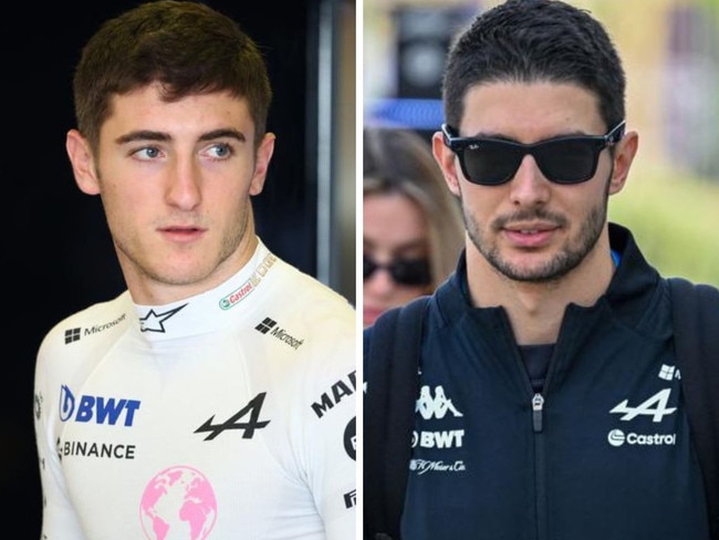 Jack Doohan and Esteban Ocon. Photos: Getty Images/AFP