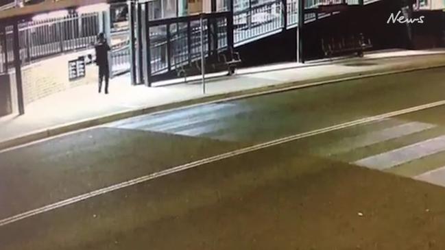 CCTV shows shot pizza shop worker fleeing to police 