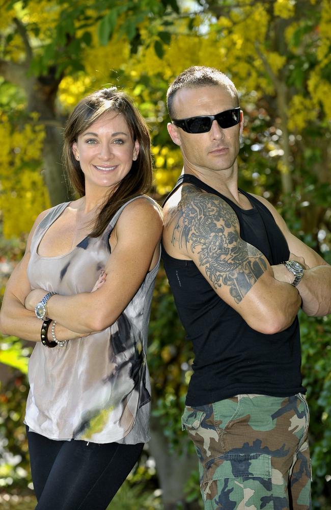 Michelle Bridges and The Commando in the early days of The Biggest Loser. Picture: David Craddock