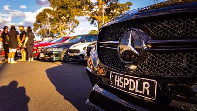 Asad Syed's Mercedes SUV has custom number plates 'HSP DLR' Picture: Made In Melbourne photography.