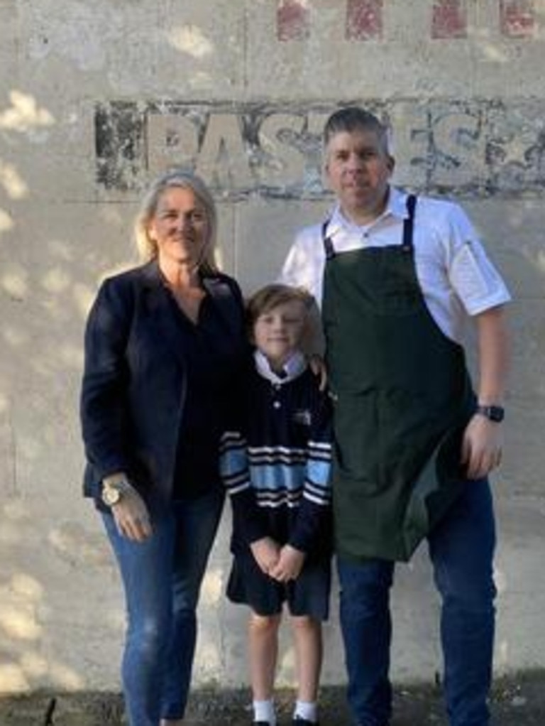 The Tuck Shop owners, Biddie and Kirby Shearer and their son. Picture: Facebook.