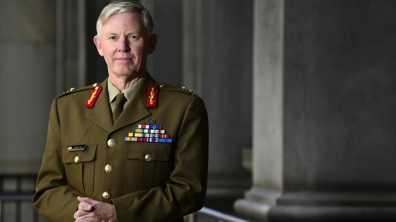 National drought co-ordinator Major General Stephen Day, in Adelaide, last month. Picture: Bianca De Marchi