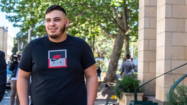 Firebug Fadi Zraika after leaving Parramatta Local Court where he was sentenced. Picture: Monique Harmer