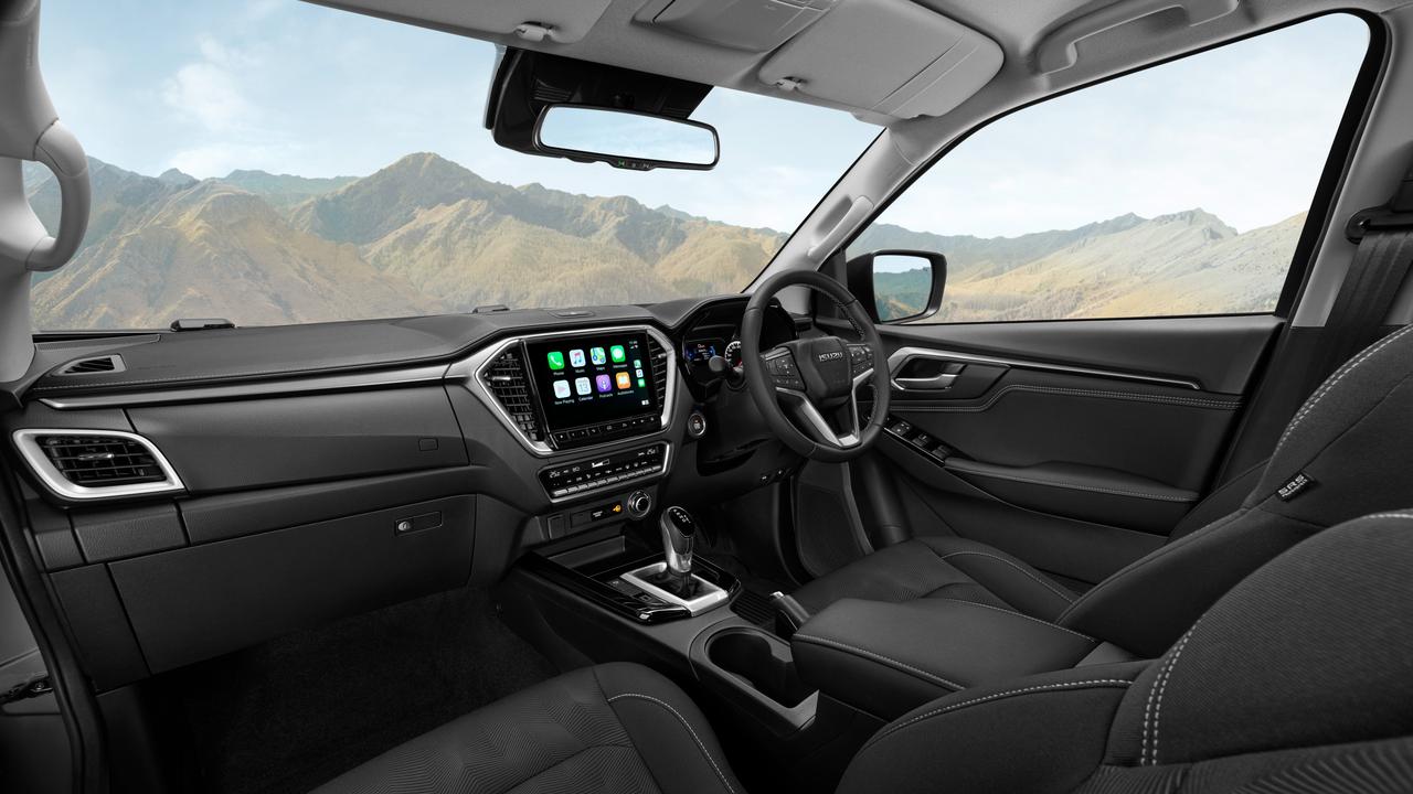 Inside the model year 2022 Isuzu D-MAX 4x4 LS-U.