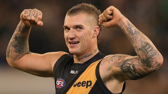 Dustin Martin is a restricted free agent at the end of 2017. Picture: Wayne Ludbey