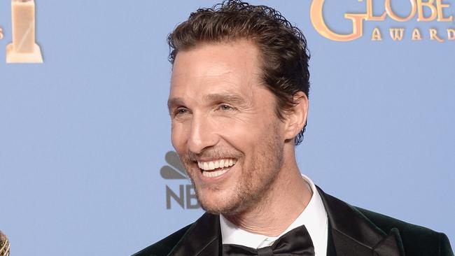 DO NOT ARCHIVE... BEVERLY HILLS, CA - JANUARY 12: Actor Matthew McConaughey, winner of Best Actor in a Motion Picture - Drama for 'Dallas Buyers Club,' poses in the press room during the 71st Annual Golden Globe Awards held at The Beverly Hilton Hotel on January 12, 2014 in Beverly Hills, California. (Photo by Kevin Winter/Getty Images) Picture: Images Getty